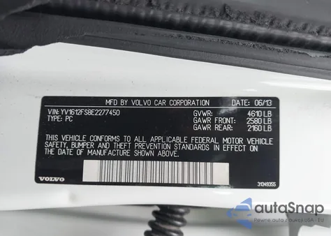 2014 Volvo S60 T5 из США, поврежденный, VIN YV1612FS8E2277450